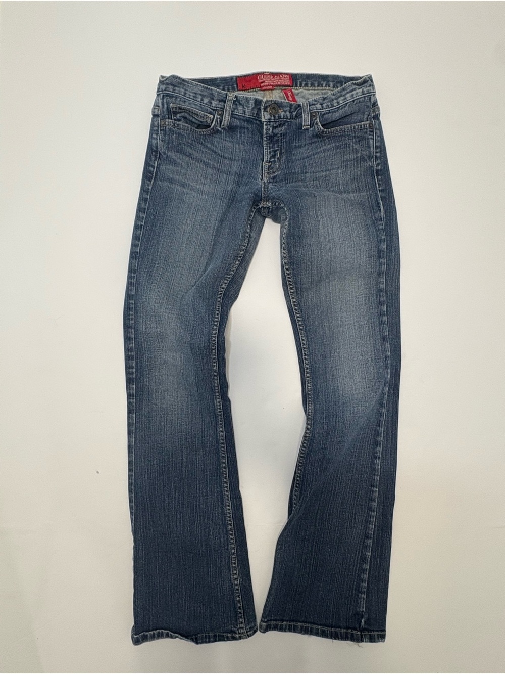 Guess Jeans Y2K Low Rise Flare Jeans 81 Stretch Embroidered Pocket Denim